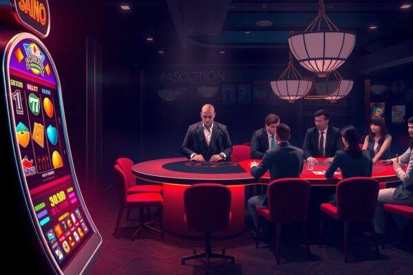 Diferença entre cassino ao vivo e slots